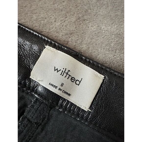 Wilfred Aritzia Melina Vegan Leather Pant in Black Size 8 - Picture 10 of 13